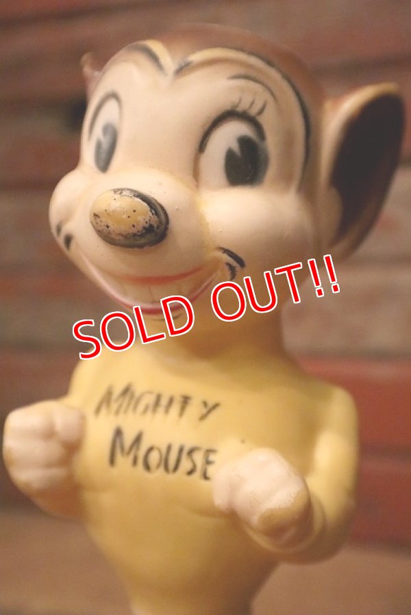 画像2: ct-221201-107 Mighty Mouse / 1950's Rubber Doll