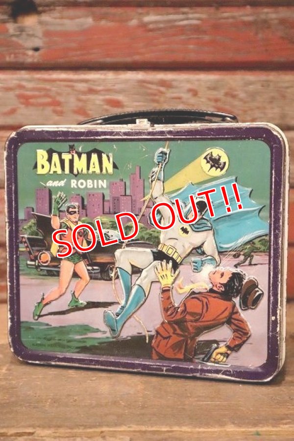 画像1: ct-221201-124 BATMAN and ROBIN / ALADDIN 1966 Metal Lunch Box