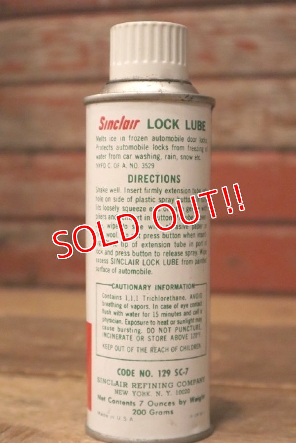 画像3: dp-230101-84 Sinclair / Lock Lube Freezing Spray Can