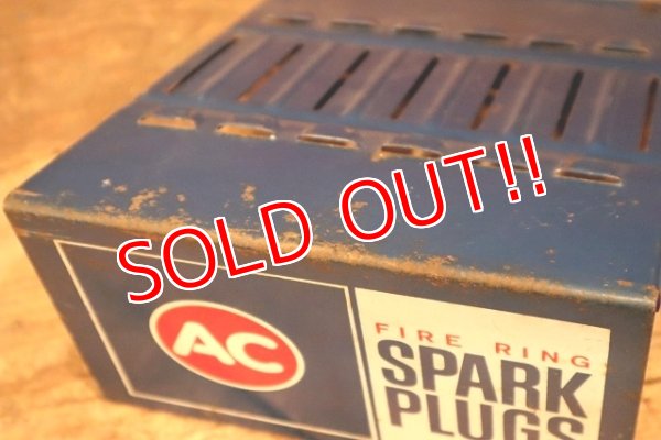 画像7: dp-221201-54 AC Spark Plugs / 1960's Metal Rack Sign