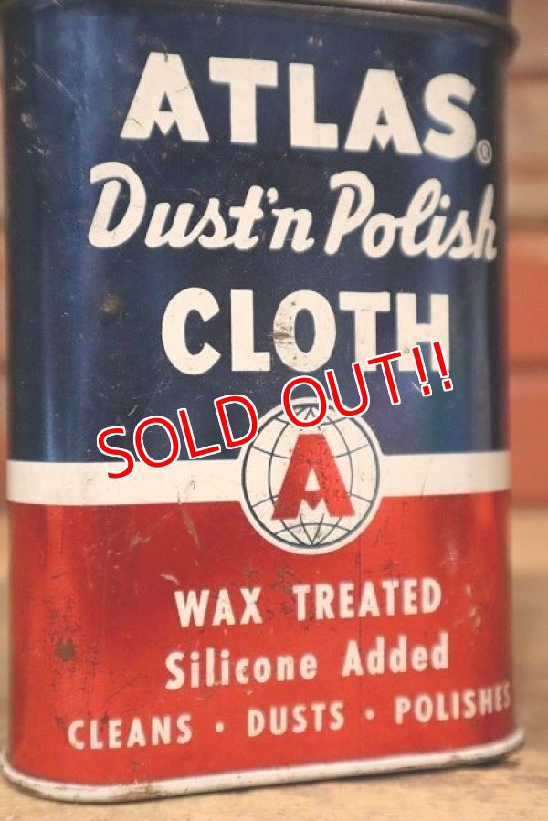 画像2: dp-221201-42 ATLAS / 1950's Polishing Cloth Can