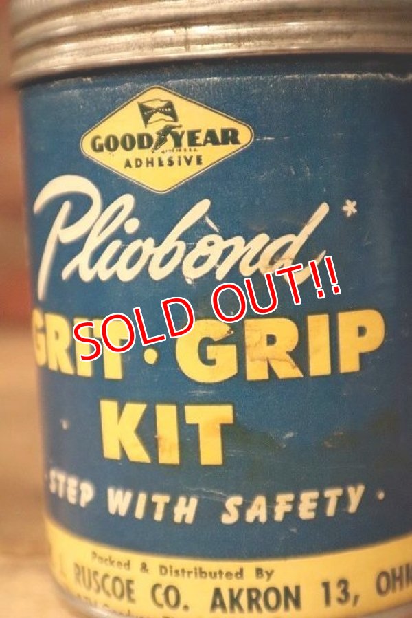 画像2: dp-230101-23 GOODYEAR / Vintage GRIT・GRIP KIT Pliobond Can