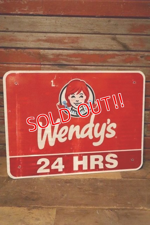 画像1: dp-230101-97 Wendy's / 2000's Road Sign