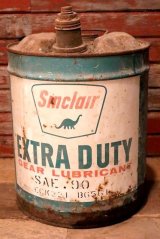 画像: dp-230101-59 Sinclair EXTRA DUTY / 1960's 5 U.S. GALLONS OIL CAN