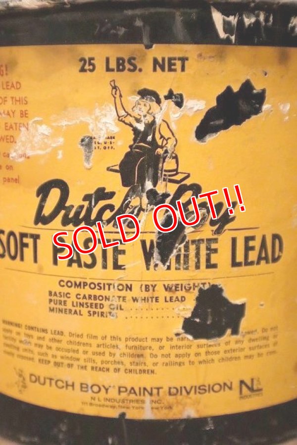 画像2: dp-230101-98 Dutch Boy / 1960's 〜Soft Paste White Lead Bucket