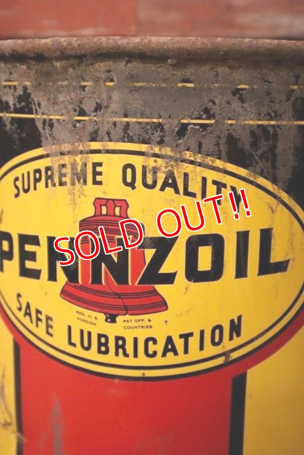 画像2: dp-230101-04 PENNZOIL / 1960's-1970's 5 U.S. GALLONS OIL CAN