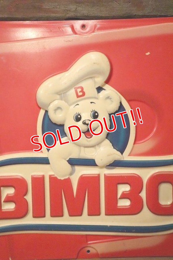 画像2: dp-230201-12 BIMBO / Osito Bimbo Plastic Sign
