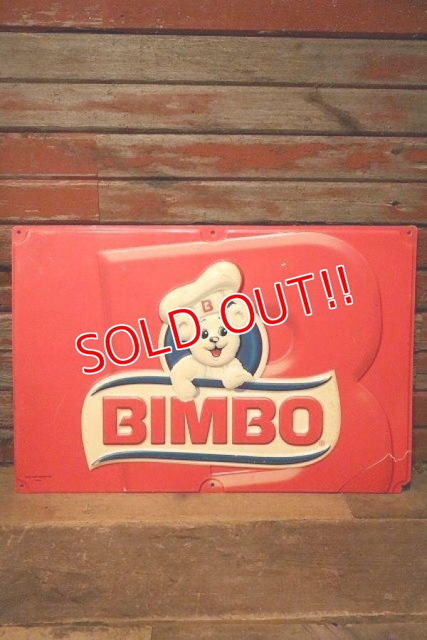 画像1: dp-230201-12 BIMBO / Osito Bimbo Plastic Sign