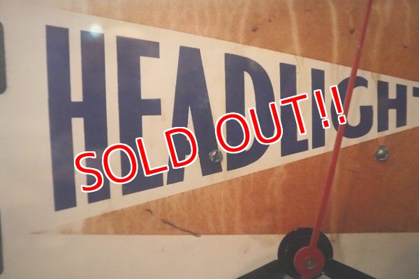 画像8: dp-230101-44 HEADLIGHT WORK CLOTHES 1940's Advertising Neon Clock