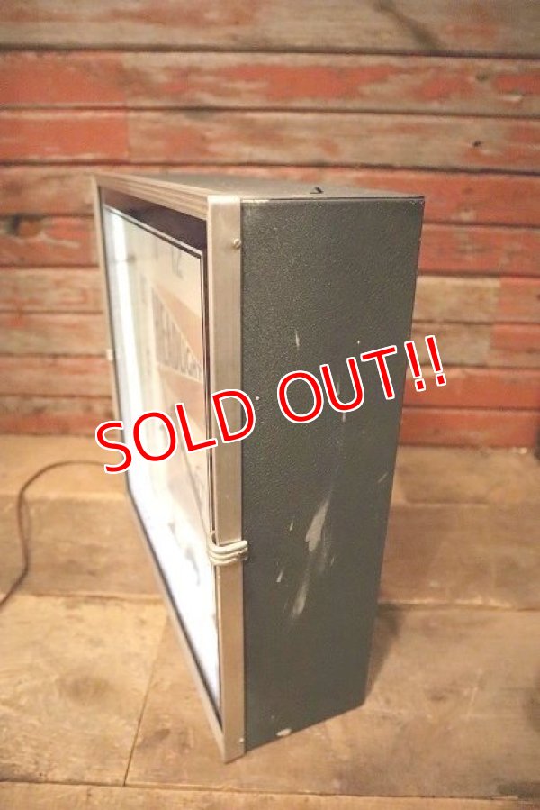 画像11: dp-230101-44 HEADLIGHT WORK CLOTHES 1940's Advertising Neon Clock