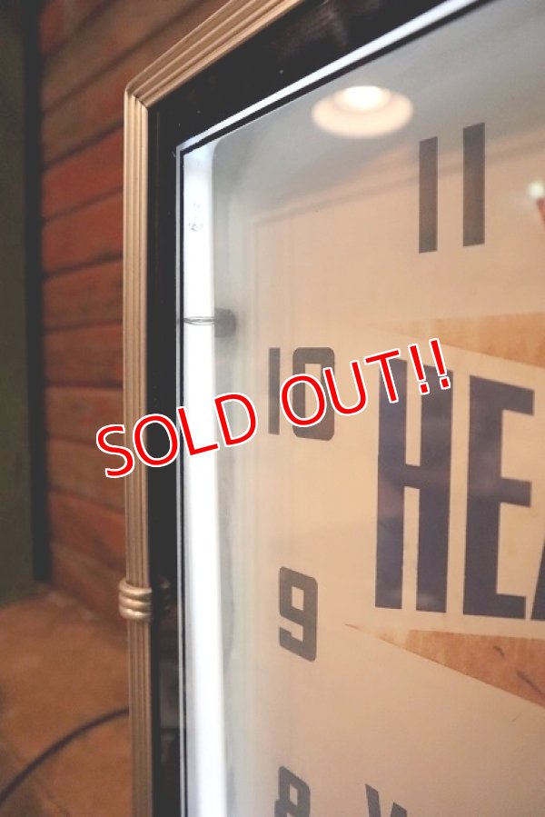 画像7: dp-230101-44 HEADLIGHT WORK CLOTHES 1940's Advertising Neon Clock