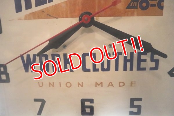 画像4: dp-230101-44 HEADLIGHT WORK CLOTHES 1940's Advertising Neon Clock