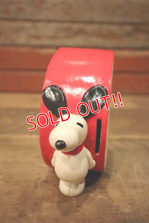 画像6: ct-230201-21 Snoopy / Determined 1970's Coin Bank "Rainbow"