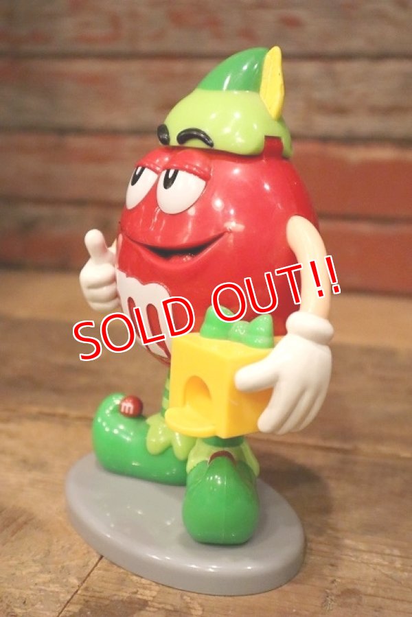 画像3: ct-230101-15 Mars / M&M's Santa's Lil' Elf Candy Dispenser Red