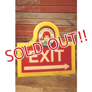 画像: dp-230101-42 WENDY'S / Drive-Thru Sign "EXIT"