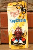 画像1: ct-221201-53 California Raisins / 1987 PVC Keychain  "Justin X. Grape"