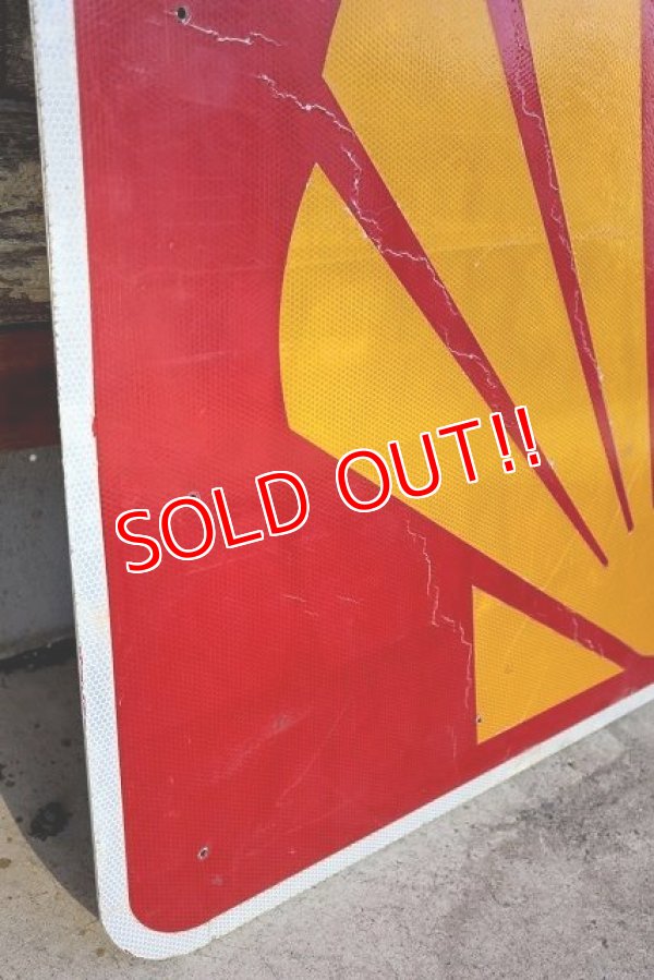 画像8: dp-230101-73 SHELL / Gas Station Road Sign