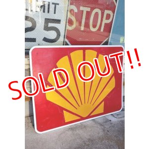 画像: dp-230101-73 SHELL / Gas Station Road Sign