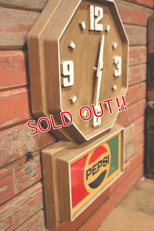 画像8: dp-230201-26 PEPSI / 1970's-1980's Wall Clock