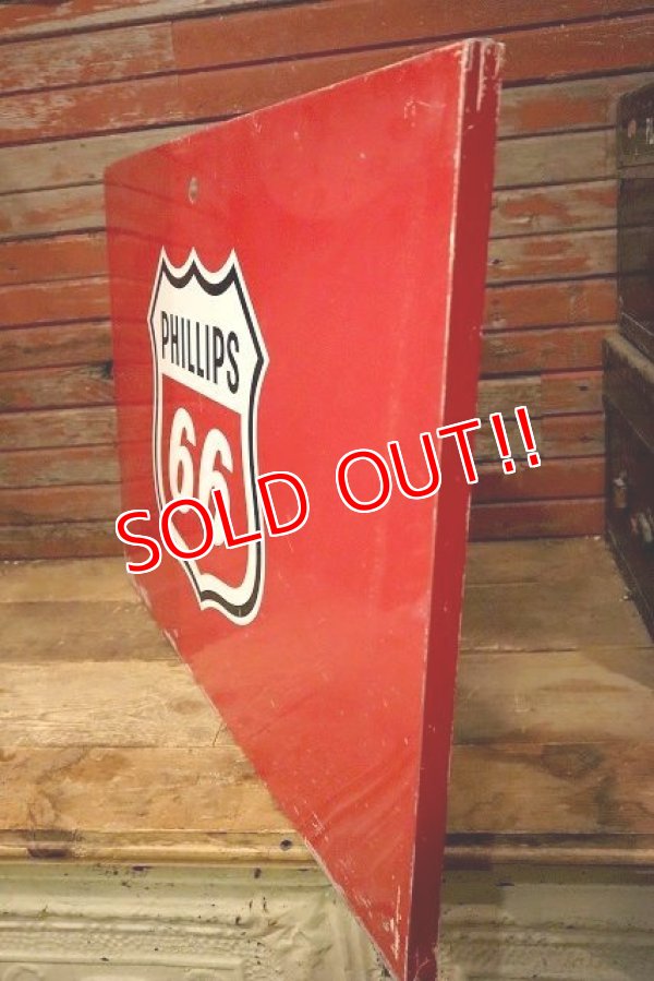 画像9: dp-220501-59 PHILLIPS 66 / Gas Pump Metal Sign