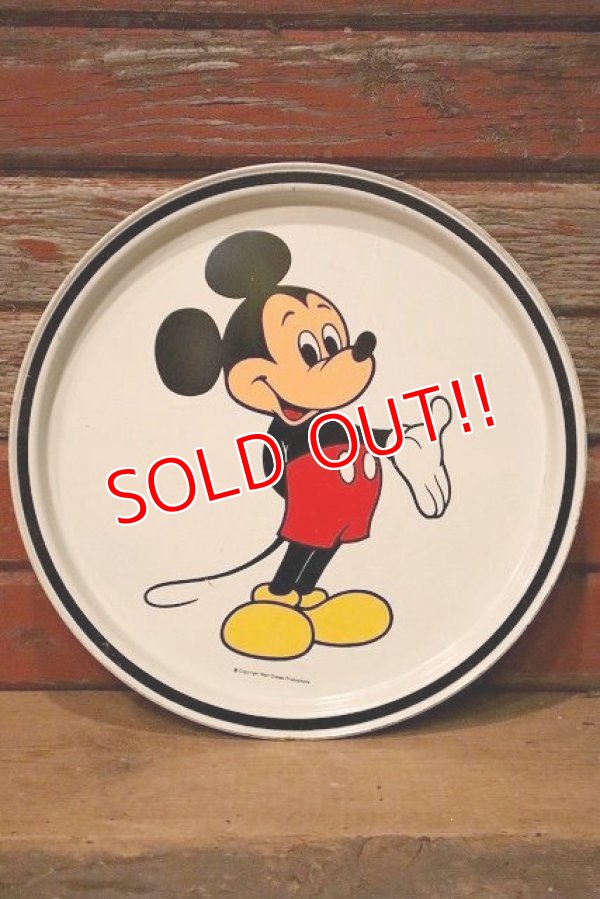 画像1: ct-230201-28 Mickey Mouse / 1970's Tin Tray