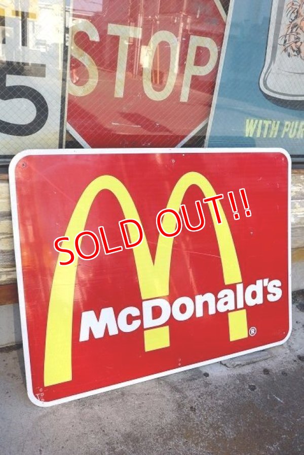 画像1: dp-230101-71 McDonald's / Large Road Sign