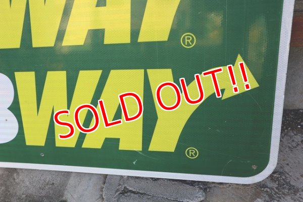 画像5: dp-230101-69 SUBWAY / Large Road Sign