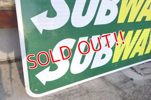 画像4: dp-230101-69 SUBWAY / Large Road Sign