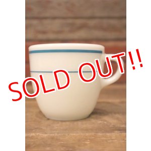 画像: kt-220101-04 PYREX / 1970's U.S.NAVY Blue Band Mug