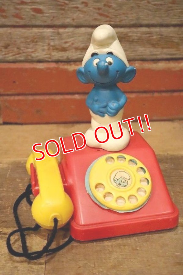 画像1: ct-230301-10 SMURF / 1980's Phone Toy