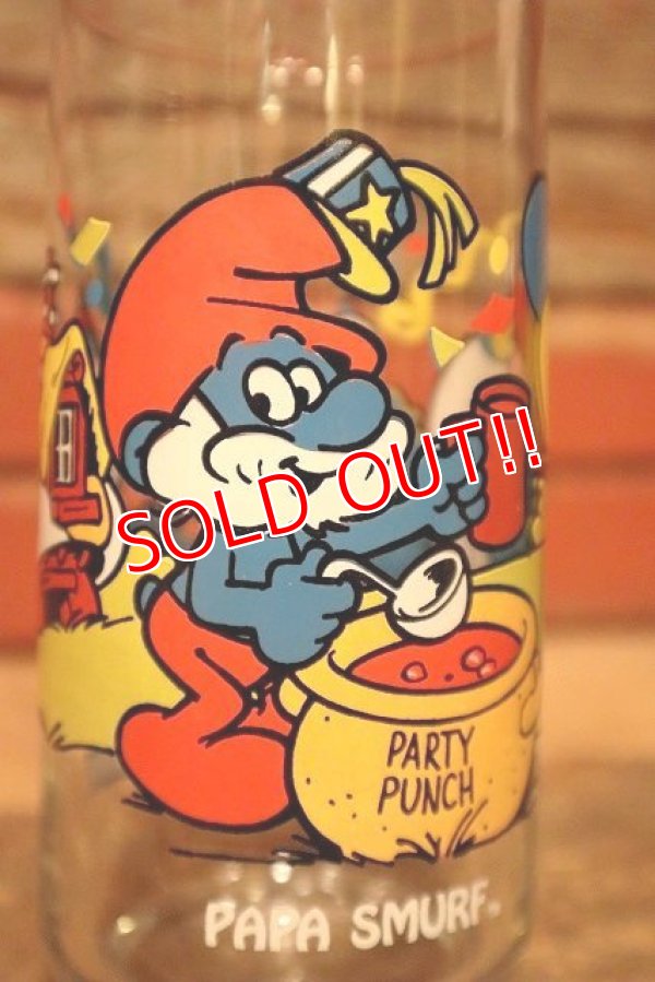 画像2: ct-230301-34 SMURF / Hardee's 1983 "PAPA SMURF" Glass