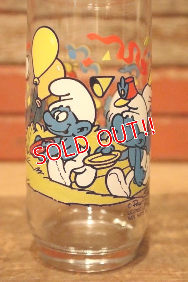 画像3: ct-230301-33 SMURF / Hardee's 1983 "BAKER SMURF" Glass