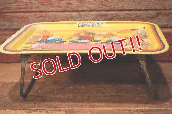 画像8: ct-230301-72 SMURF / 1980's Kid's Tin Table