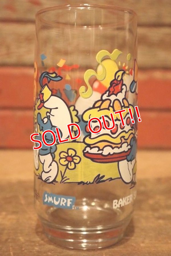 画像5: ct-230301-33 SMURF / Hardee's 1983 "BAKER SMURF" Glass