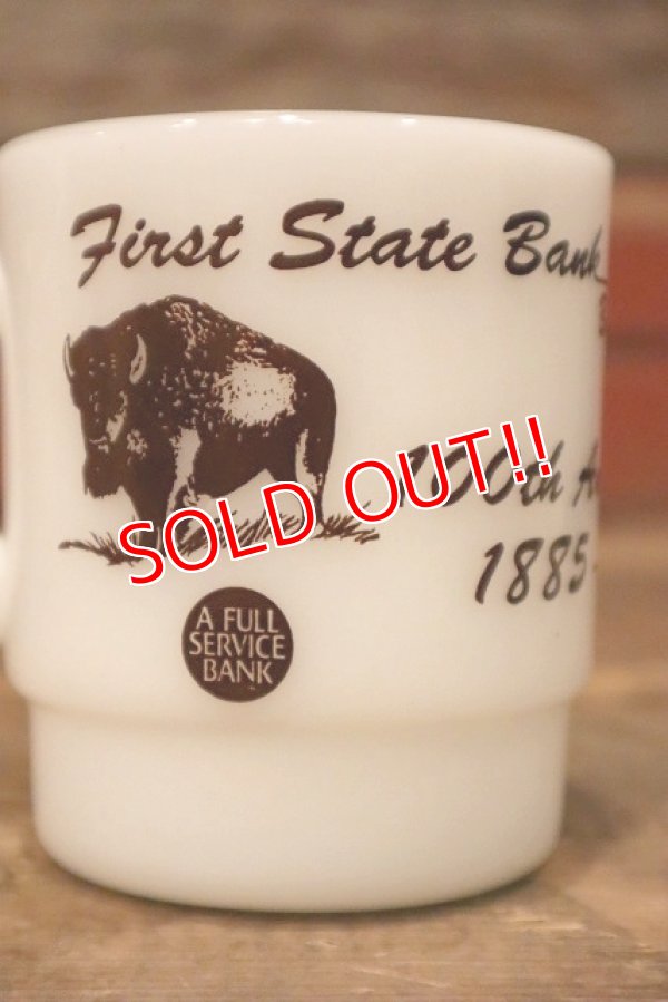 画像4: kt-230301-06 First State Bank of BUFFALO / Anchor Hocking 1980's Mug