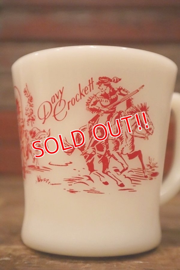 画像2: kt-230301-05 Davy Crockett / Fire-King 1950's D-Handle Mug