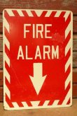画像1: dp-230301-21 FIRE ALARM / Vintage Metal Sign