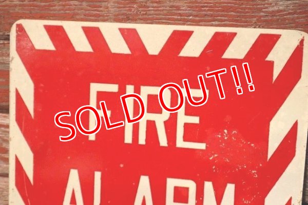 画像2: dp-230301-21 FIRE ALARM / Vintage Metal Sign
