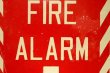 画像3: dp-230301-21 FIRE ALARM / Vintage Metal Sign