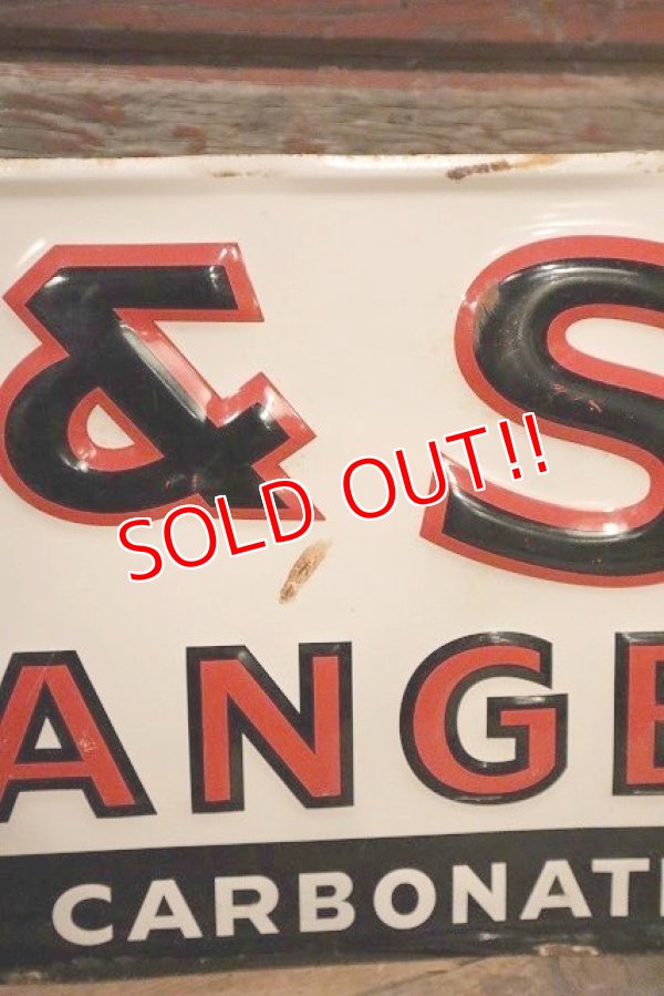 画像4: dp-230301-07 M & S ORANGE / 1940's-1950's Metal Sign