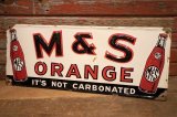 画像: dp-230301-07 M & S ORANGE / 1940's-1950's Metal Sign