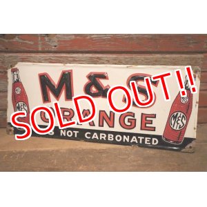 画像: dp-230301-07 M & S ORANGE / 1940's-1950's Metal Sign