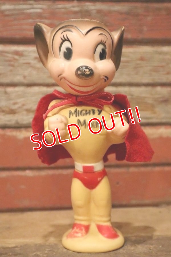 画像1: ct-230301-60 Mighty Mouse / 1950's-1960's Rubber Doll