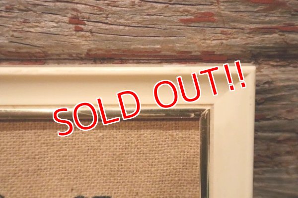 画像4: ct-230301-97 Donald Duck / 1960's Embroidered Framed Picture