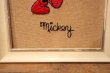 画像3: ct-230301-96 Mickey Mouse / 1960's Embroidered Framed Picture