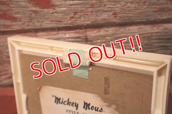 画像7: ct-230301-96 Mickey Mouse / 1960's Embroidered Framed Picture