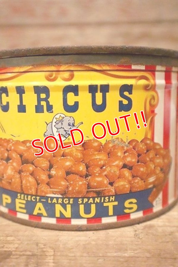 画像2: dp-230301-38 CIRCUS FOODS , INC. / 1950's CIRCUS PEANUTS CAN