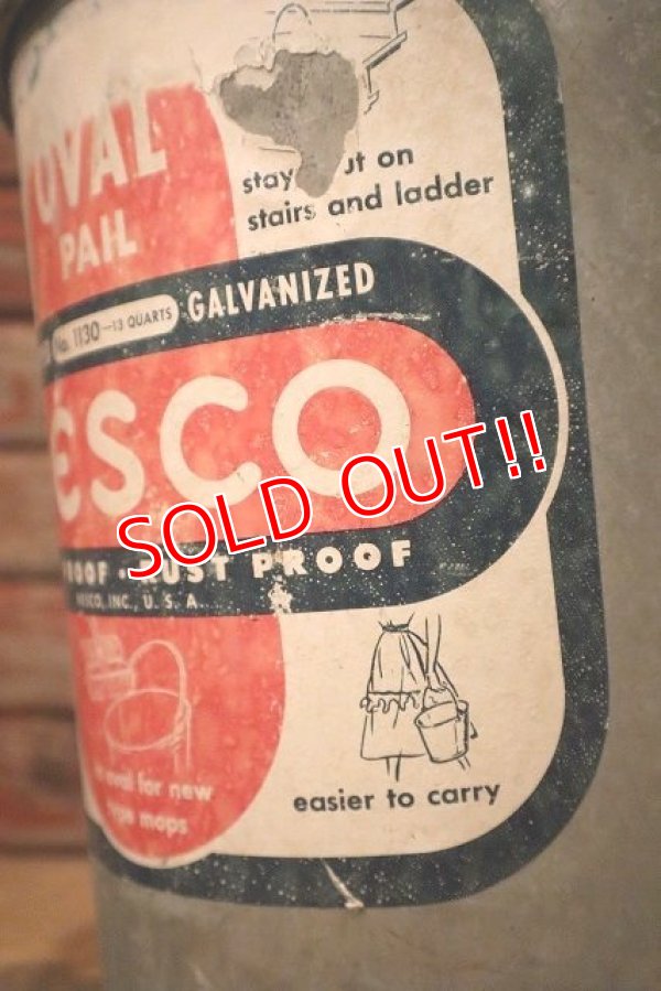 画像3: dp-230301-41 NESCO / Galvanized Oval Pail Bucket