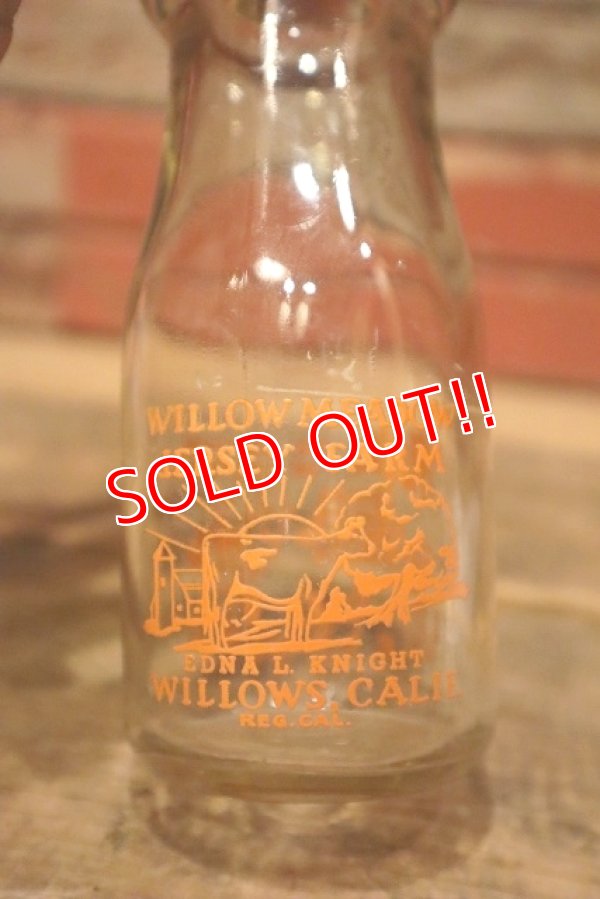 画像4: dp-230301-33 WILLOW MEADOW JERSEY FARM / Vintage Milk Bottle