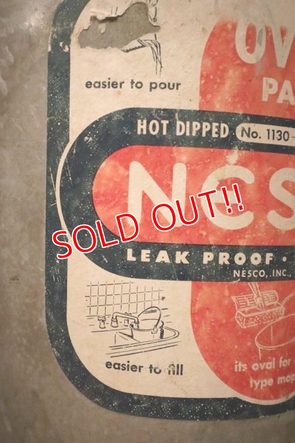 画像4: dp-230301-41 NESCO / Galvanized Oval Pail Bucket